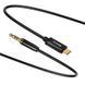 Аудиокабель Baseus Yiven Type-C male To 3.5 male, nylon braid, 1,2m, Black