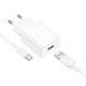 Сетевое зарядное устройство BOROFONE BA110A Lemi single port charger set (Type-C) (EU) White