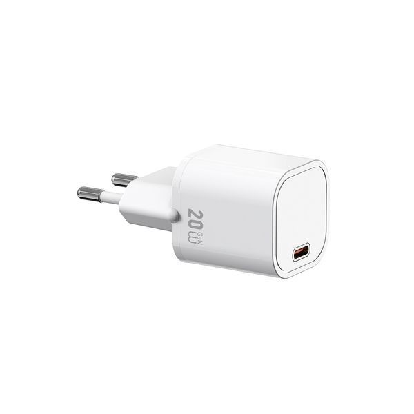 Сетевое зарядное устройство для WIWU 20W Cube GaN Fast Charger 1C Wi-G014 EU White