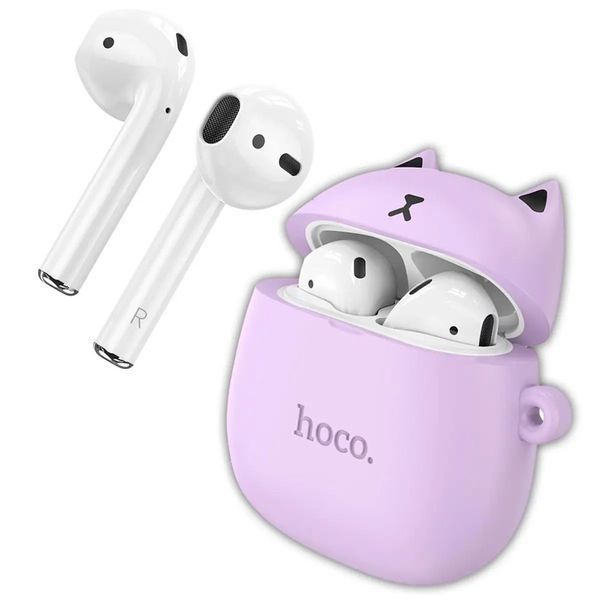 Беспроводные наушники HOCO EW45 True wireless stereo headset Lilac Cat