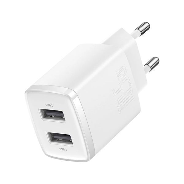 Сетевое зарядное устройство для Baseus Compact Charger 2U 10.5W EU White