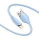 Кабель Baseus Jelly Liquid Silica Gel Fast Charging Data Cable USB to iP 2.4A 2m Blue