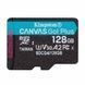 Карта памяти microSDXC (UHS-1 U3) Kingston Canvas Go! Plus 128Gb class 10 A2 V30 (R200MB/s)