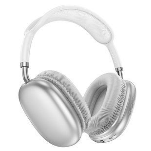 Бездротові накладні навушники BOROFONE BO22 Plus Elegant BT headphones Silver