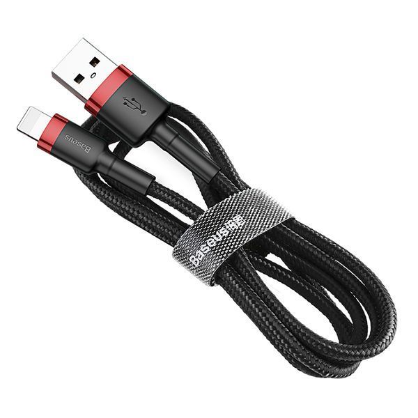 Кабель Baseus Cafule Cable USB 2.4A 1m Red+Black