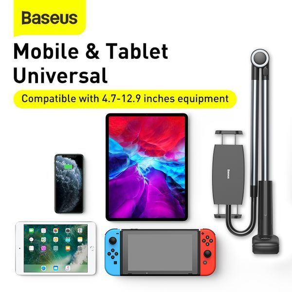 Тримач для планшету Baseus Otaku life rotary adjustment lazy holder Pro（Applicable for phone/ ipad) gray