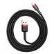 Кабель Baseus Cafule Cable USB 2.4A 1m Red+Black