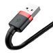 Кабель Baseus Cafule Cable USB 2.4A 1m Red+Black