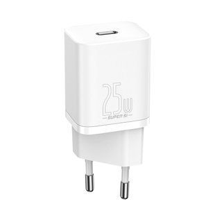 Сетевое зарядное устройство для Baseus Super Si Quick Charger 1C 25W EU White