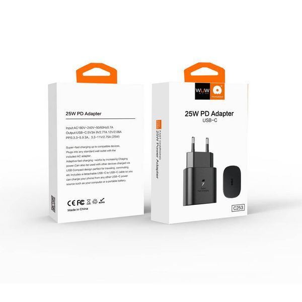 Сетевое зарядное устройство для WUW C253 PD 25W Charger