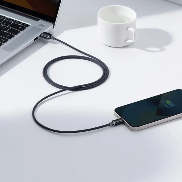Кабель Baseus Crystal Shine Series Fast Charging Data Cable USB to iP 2.4A 1.2m Black