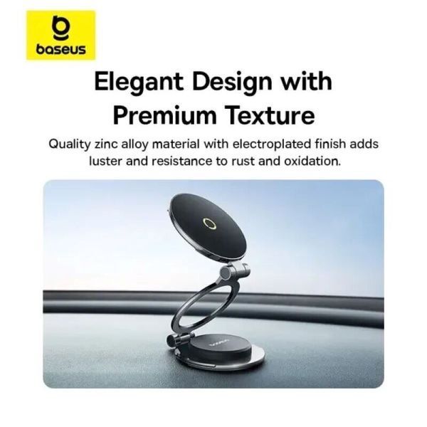 Автотримач для телефона Baseus MagPro Series II Magnetic Car Mount Stick-on Version Cosmic Black