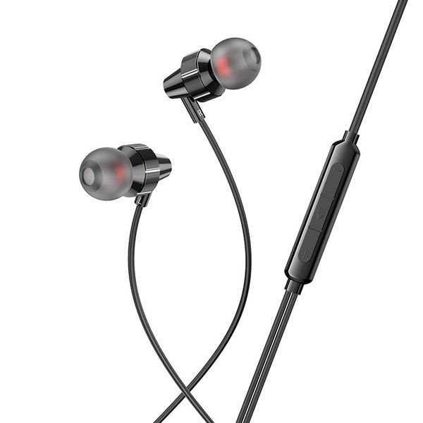 Навушники дротові HOCO M90 (3.5mm) Black Shadow