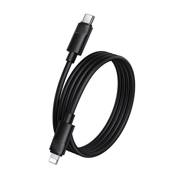 Кабель BOROFONE BX123 Leya PD30W silicone charging data cable iP Black