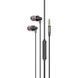 Навушники дротові HOCO M90 (3.5mm) Black Shadow
