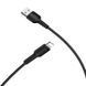 Кабель BOROFONE BX16 USB to iP 2A, 1m, PVC, TPE connectors, Black