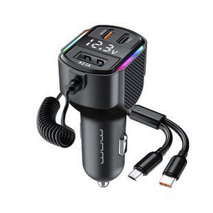 Автомобильное зарядное устройство с FM модулятором WUW-C220 Black