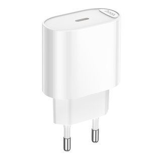 Сетевое зарядное устройство HOCO C109A(PD20W) Fighter single port PD20W charger White