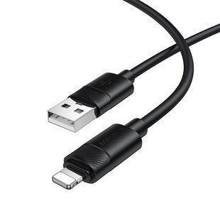 Кабель BOROFONE BX123 Leya silicone charging data cable iP Black