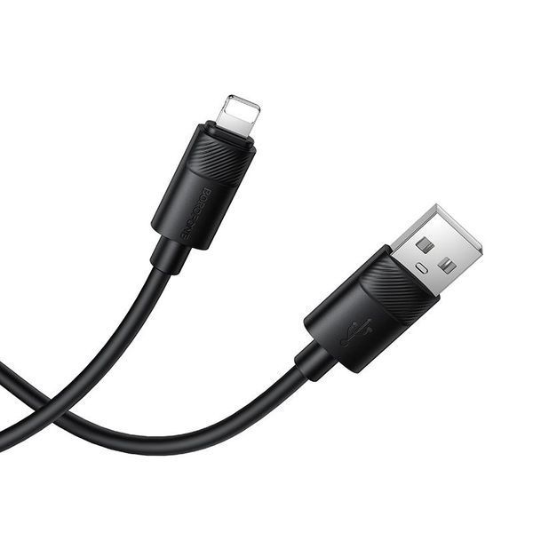 Кабель BOROFONE BX123 Leya silicone charging data cable iP Black