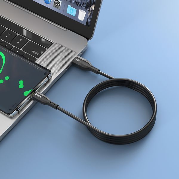 Кабель Hoco X72 Creator silicone charging data cable для Type-C Black