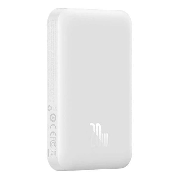 Внешний аккумулятор Baseus Magnetic Mini Air Wireless Fast Charge Power Bank 6000mAh 20W Stellar White