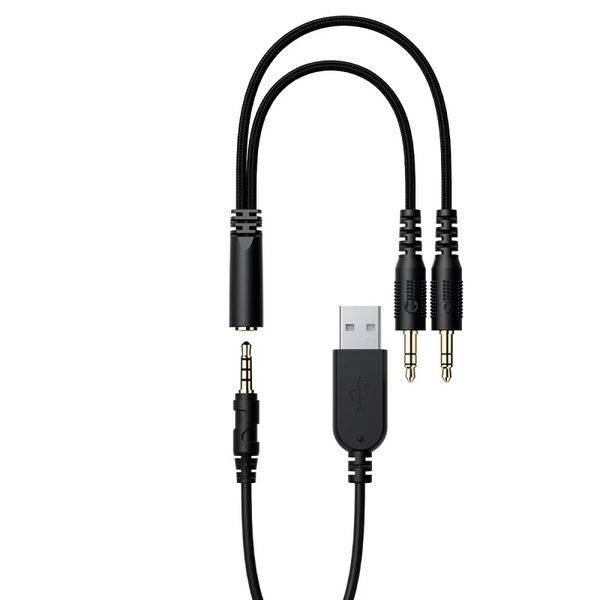 Навушники ігрові ACEFAST H16 gaming wired headset Black
