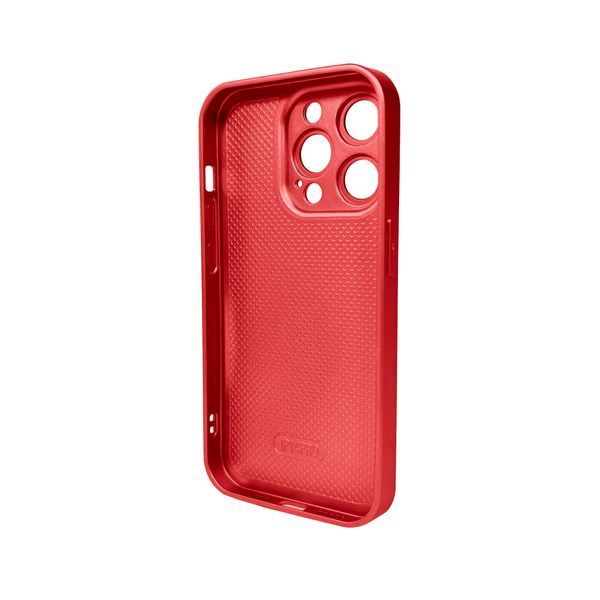 Чехол для смартфона AG Glass Matt Frame Color Apple iPhone 15 Pro Coke Red