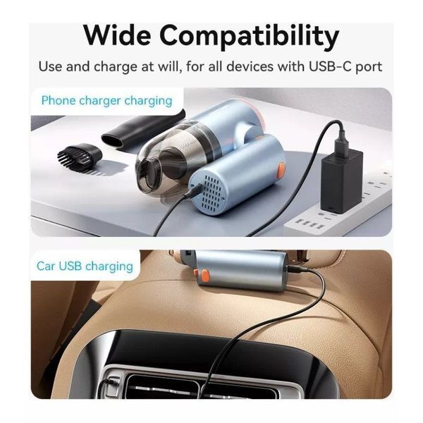 Автомобильный пылесос Vention Cordless Car Vacuum Cleaner Foldable Type Blue (KRAL0)
