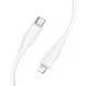 Кабель HOCO X124 Bien silicone charging data cable iP white