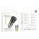 Автомобильное зарядное устройство BOROFONE BZ25 Journey PD38W(1C1A) car charger Transparent Black