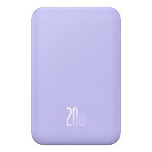 Зовнішній акумулятор Baseus Magnetic Mini Wireless Fast Charge Power Bank 5000mAh 20W Nebula Purple