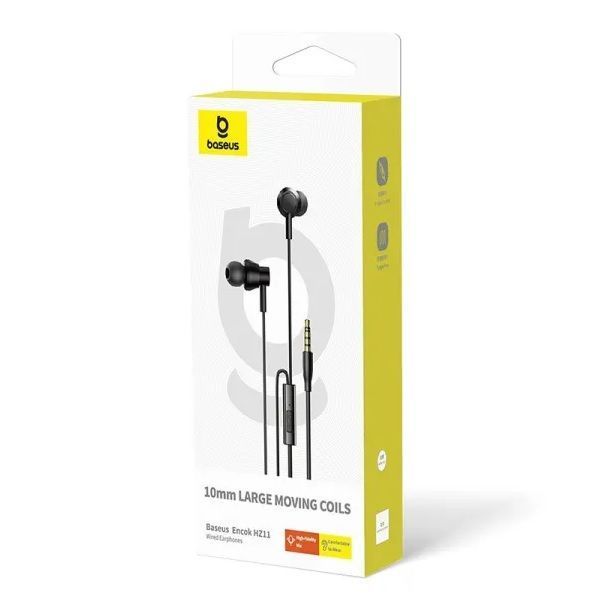 Наушники проводные Baseus Encok HZ11 (3.5mm) Black