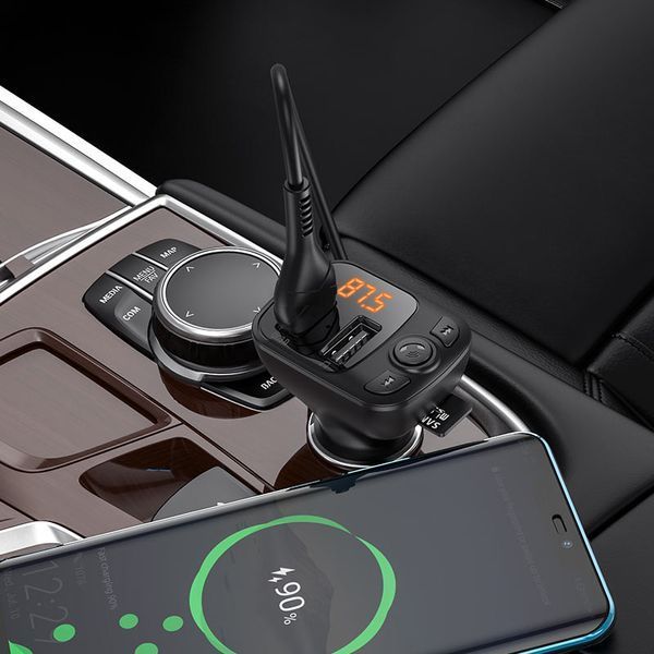 ОЗУ с FM-модулятором BOROFONE BC41 Eminency QC3.0 Car BT FM transmitter 18W Black 8525500090