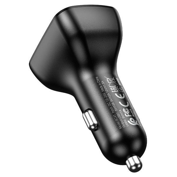 ОЗУ с FM-модулятором BOROFONE BC41 Eminency QC3.0 Car BT FM transmitter 18W Black 8525500090