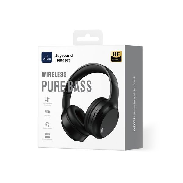 Беспроводные накладные наушники WIWU Headset TD-11 (replace TD-09) Black