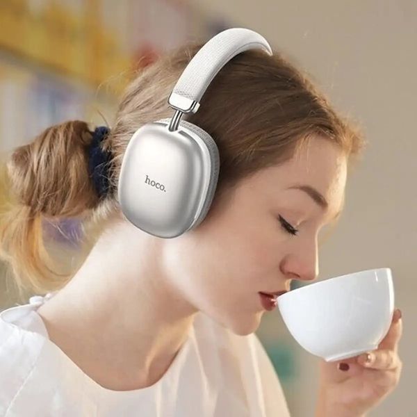 Беспроводные накладные наушники HOCO W35 wireless headphones Silver