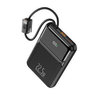 Зовнішній акумулятор WUW Y158 （PD22.5W quick charge) 10000mAh Black