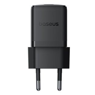 Мережевий зарядний пристрій з кабелем Baseus Palm Fast Charger 1C 20W EU Cluster Black (with Baseus Cable USB-C to USB-C 60W ) 1m Cluster Blac