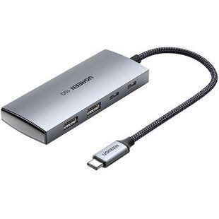 USB-хаб UGREEN CM480 USB-C to 2&times; USB 3.2+2&times;USB-C Adapter 10G (UGR-30758)