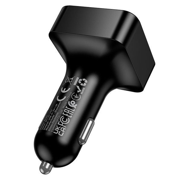 ОЗУ с FM-модулятором BOROFONE BC63 Selecto car BT FM transmitter Black