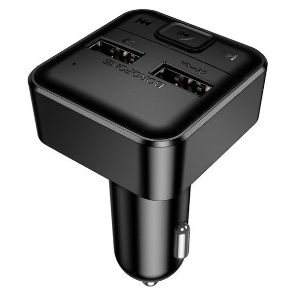ОЗУ с FM-модулятором BOROFONE BC63 Selecto car BT FM transmitter Black