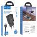 Сетевое зарядное устройство с кабелем HOCO C88A Star round dual port charger set(Micro) 12W Black