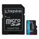 Карта памяти microSDXC (UHS-1 U3) Kingston Canvas Go! Plus 1Tb class 10 A2 V30 (R200MB/s, W-160MB/s) (adapter SD)