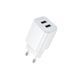Сетевое зарядное устройство для BOROFONE BAS81A Star dual-port charger (EU) White