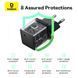 Мережевий зарядний пристрій з кабелем Baseus Palm Fast Charger 1C 20W EU Cluster Black (with Baseus Cable USB-C to USB-C 60W ) 1m Cluster Blac