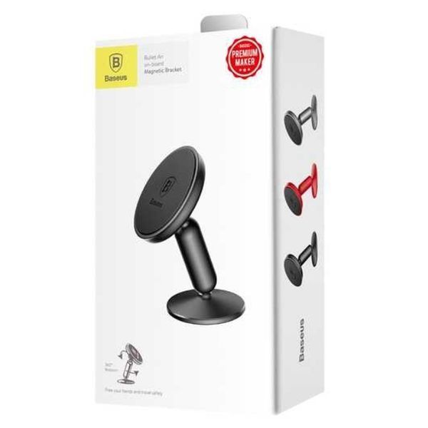 Автотримач для телефона Baseus Bullet On-board Magnetic Bracket Black