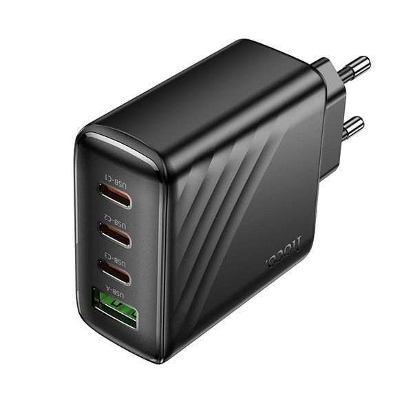 Мережевий зарядний пристрій HOCO CS27A Supply PD67W (3C1A) charger (EU) Black
