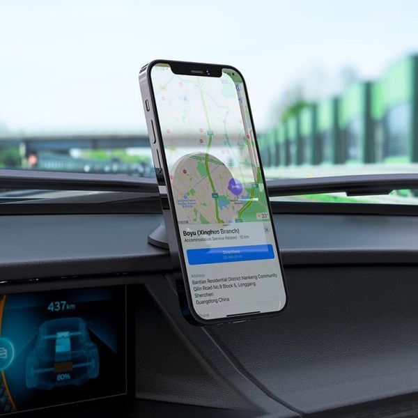 Автотримач для телефона HOCO CA79 Ligue central console magnetic car holder Black