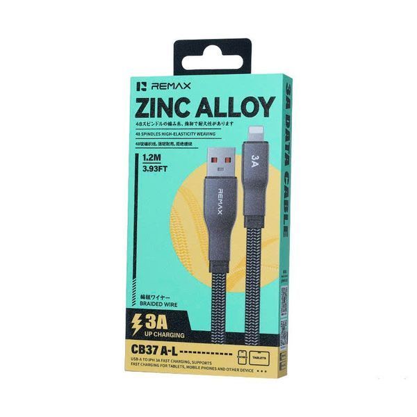 Кабель REMAX Pisces Series Zinc Alloy Braided Data Cable CB37 1.2M (A-L)-3A